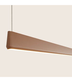 Messaria Bar Pendant Ceiling Light Sandy Brick Red LED 3000K Dimmable-2