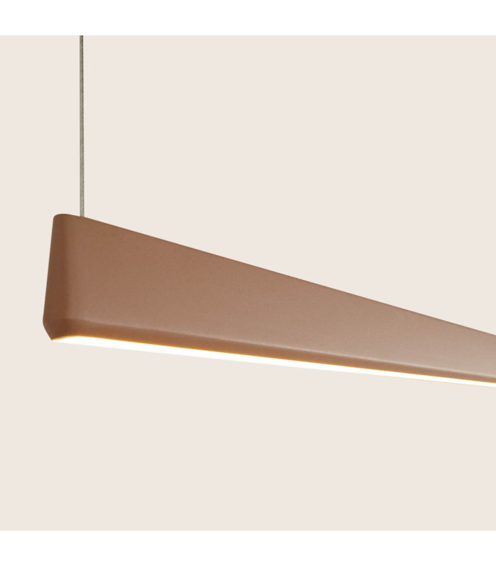 Messaria Bar Pendant Ceiling Light Sandy Brick Red LED 3000K Dimmable-2