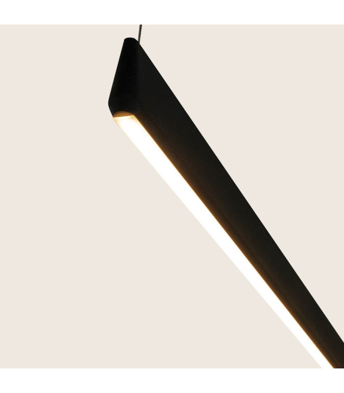 Messaria 152cm Bar Pendant Ceiling Light Sandy Black LED 3000K-3