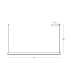 Messaria Bar Pendant Ceiling Light Sandy Brick Red LED 3000K Dimmable-3