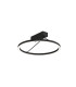 Myrina 40cm Integrated Led Semi Flush Ceiling Light Sandy Black LED 3000K Dimmable-1