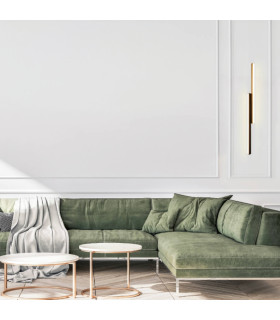 Messaria Integrated Led Wall Lamp Sandy Black-Brass LED 3000K Dimmable-2