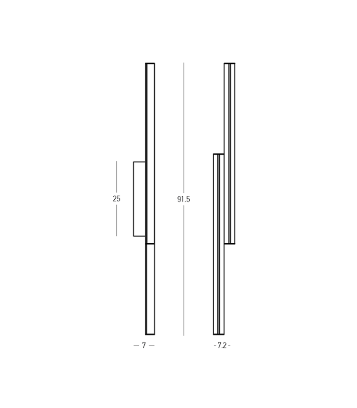 Messaria Integrated Led Wall Lamp Sandy Black-Brass LED 3000K Dimmable-3