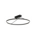 Myrina 59cm Integrated Led Semi Flush Ceiling Light Sandy Black LED 3000K Dimmable-1