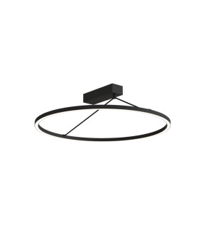 Myrina 59cm Integrated Led Semi Flush Ceiling Light Sandy Black LED 3000K Dimmable-1