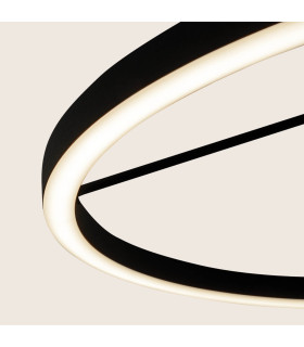 Myrina 59cm Integrated Led Semi Flush Ceiling Light Sandy Black LED 3000K Dimmable-2