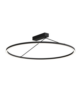 Myrina 78cm Integrated Led Semi Flush Ceiling Light Sandy Black LED 3000K Dimmable-1
