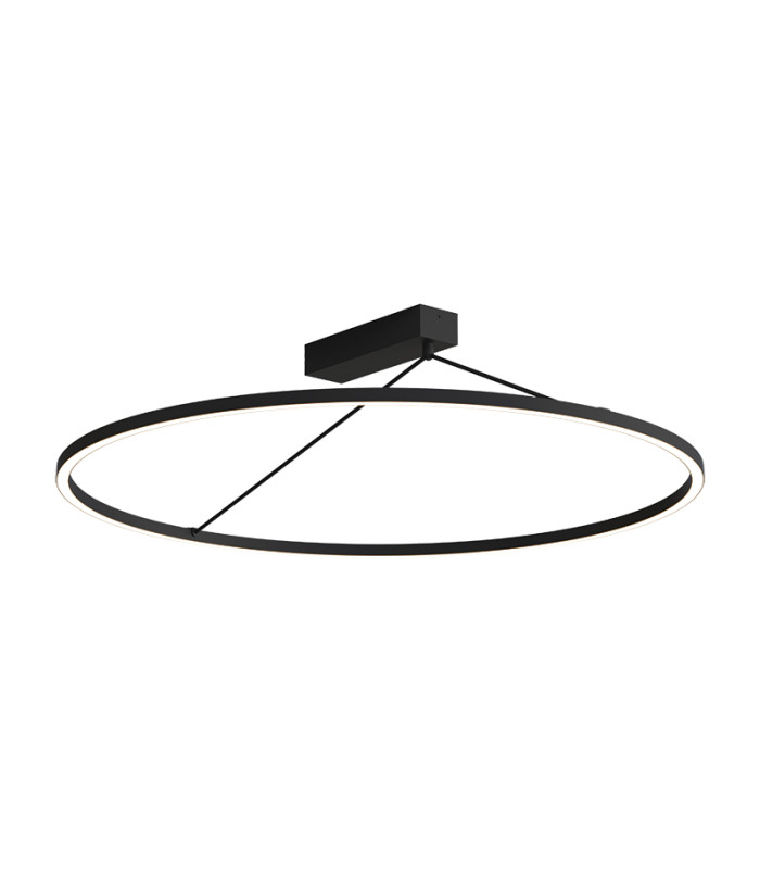 Myrina 78cm Integrated Led Semi Flush Ceiling Light Sandy Black LED 3000K Dimmable-1