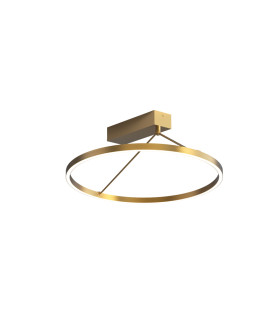 Myrina 40cm Integrated Led Semi Flush Ceiling Light Brass LED 3000K Dimmable-1
