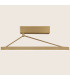 Myrina 40cm Integrated Led Semi Flush Ceiling Light Brass LED 3000K Dimmable-2