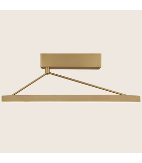 Myrina 40cm Integrated Led Semi Flush Ceiling Light Brass LED 3000K Dimmable-2