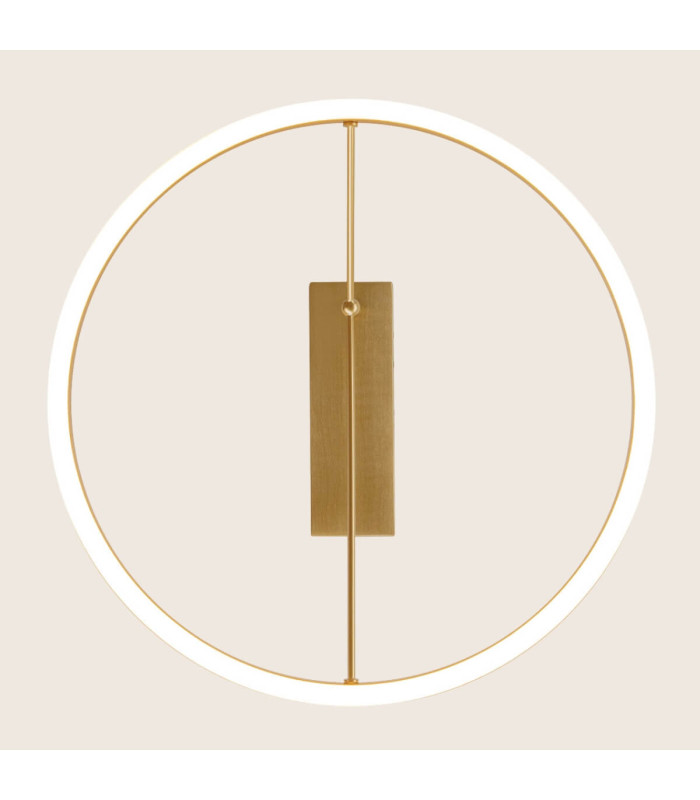Myrina 40cm Integrated Led Semi Flush Ceiling Light Brass LED 3000K Dimmable-3