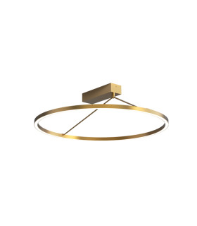 Myrina 59cm Integrated Led Semi Flush Ceiling Light Brass LED 3000K Dimmable-1