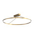 Myrina 78cm Integrated Led Semi Flush Ceiling Light Brass LED 3000K Dimmable-1