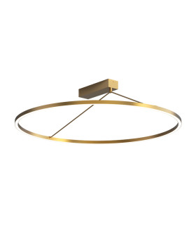 Myrina 78cm Integrated Led Semi Flush Ceiling Light Brass LED 3000K Dimmable-1