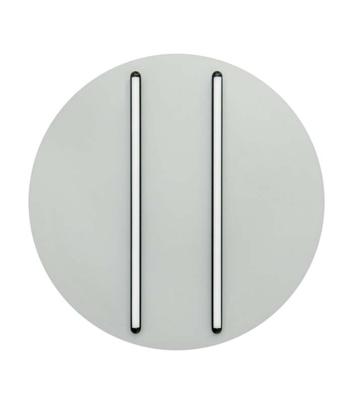Neapolis 60cm Integrated Led Semi Flush Ceiling Light Sandy Grey-Black Matt LED 3000K Dimmable-1