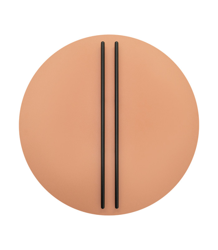 Neapolis 80cm Integrated Led Wall Lamp Sandy Brick Red-Black Matt LED 3000K Dimmable-1