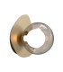 Perivolia 19.5cm Globe Wall Lights Gold Matt-Smoked Glass 1xG9 LED-1