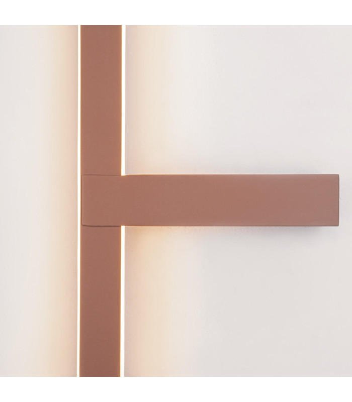 Therma 91cm Integrated Led Wall Lamp Sandy Brick Red LED 3000K Dimmable-3