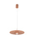 Kapedes 35cm Dome Pendant Ceiling Light Sandy Brick Red LED 3000K Dimmable-1