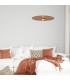 Kapedes 35cm Dome Pendant Ceiling Light Sandy Brick Red LED 3000K Dimmable-2