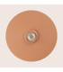 Kapedes 35cm Dome Pendant Ceiling Light Sandy Brick Red LED 3000K Dimmable-3