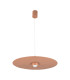 Kapedes 55cm Dome Pendant Ceiling Light Sandy Brick Red LED 3000K Dimmable-1