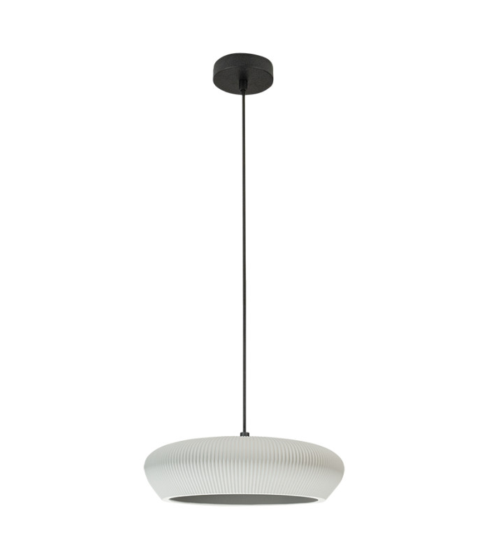 Arcadia Cylindrical Pendant Ceiling Light Grey-Sandy Black 2xG9 LED-1