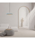 Arcadia Cylindrical Pendant Ceiling Light Grey-Sandy Black 2xG9 LED-2