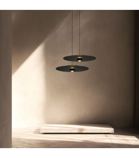 Kapedes 55cm Dome Pendant Ceiling Light Sandy Black LED 3000K Dimmable-2