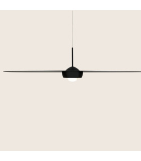 Kapedes 55cm Dome Pendant Ceiling Light Sandy Black LED 3000K Dimmable-3