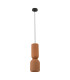 Arcadia Slim Pendant Ceiling Light Terracotta-Sandy Black 1xE27 LED-1