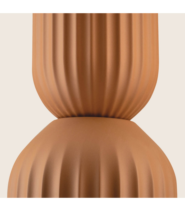 Arcadia Slim Pendant Ceiling Light Terracotta-Sandy Black 1xE27 LED-3