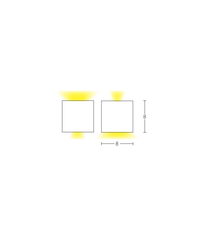 Mezdra Outdoor Up Down Wall Lamp Graphite LED 3000K IP54-2