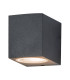 Levski Square Outdoor Wall Down Lamp Graphite 1xGU10 IP54-1
