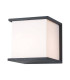 Teteven Square Outdoor Modern Wall Lamp Graphite 1xE27 IP54-1