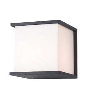 Teteven Square Outdoor Modern Wall Lamp Graphite 1xE27 IP54-1