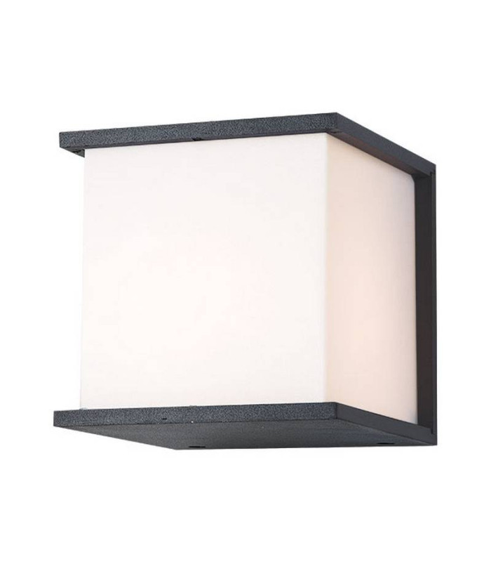 Teteven Square Outdoor Modern Wall Lamp Graphite 1xE27 IP54-1