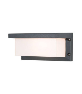 Teteven Rectangle Outdoor Modern Wall Lamp Graphite 1xE27 IP54-1