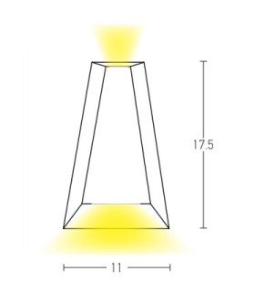 Bankya Outdoor Up Down Wall Lamp Graphite LED 3000K IP54-2