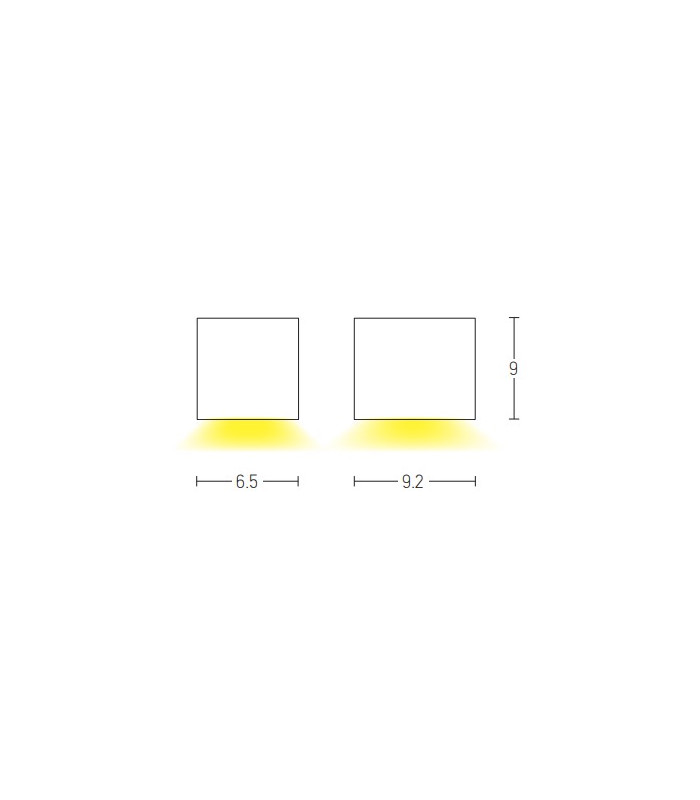 Lukovit Outdoor Wall Down Lamp Sandy White 1xGU10 IP54-2