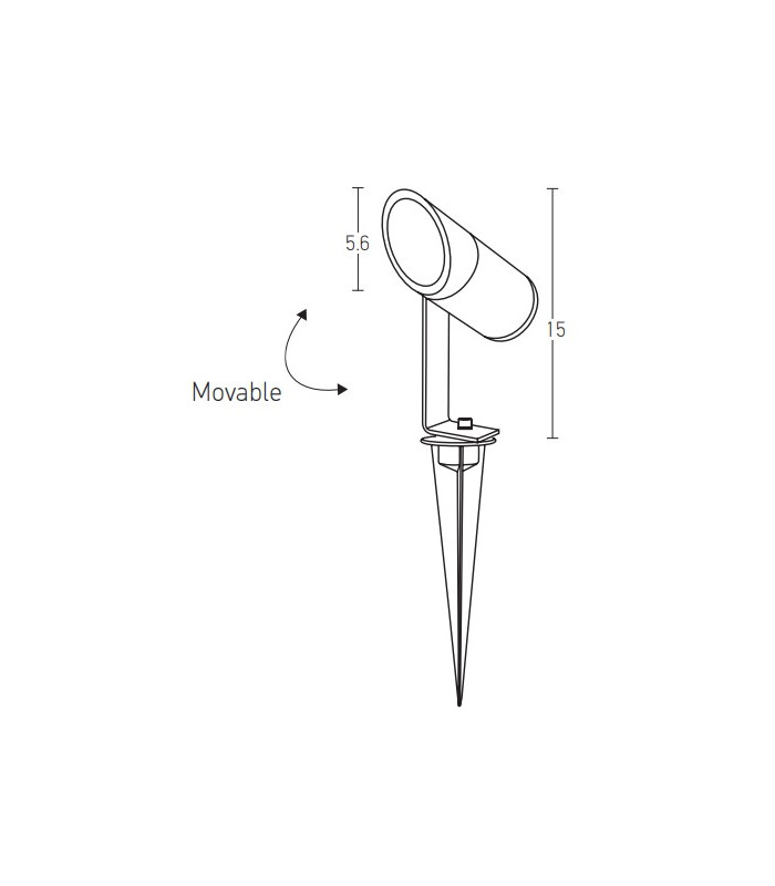 Sredets Outdoor Display Light Graphite LED 3000K IP65-5