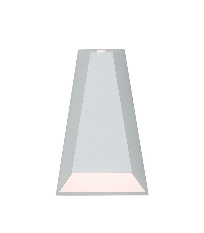 Sopot 17.5cm Outdoor Up Down Wall Lamp Sandy White LED 3000K IP54 2x3W-1