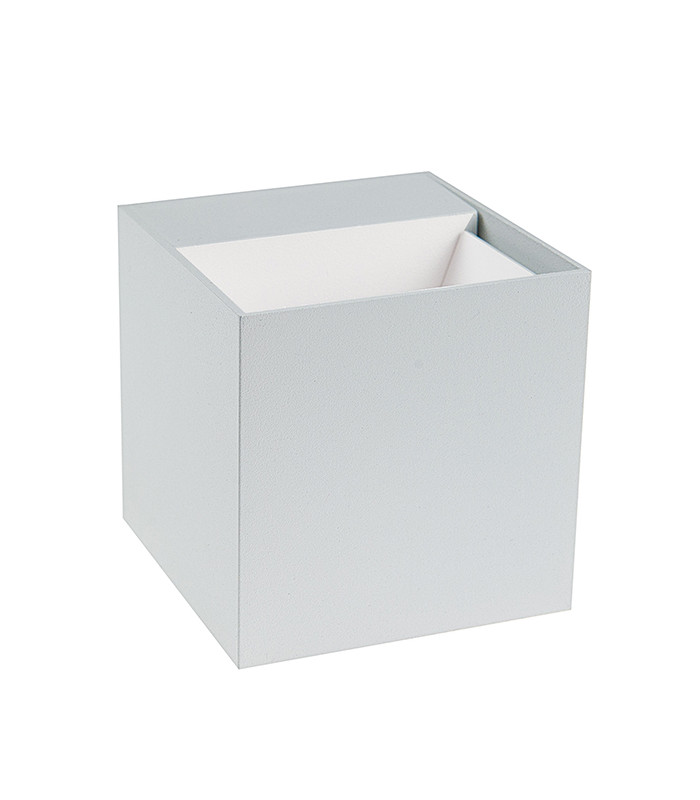 Sopot 8cm Outdoor Up Down Wall Lamp Sandy White LED 3000K IP54 2x3W-1