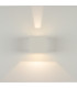 Sopot 8cm Outdoor Up Down Wall Lamp Sandy White LED 3000K IP54 2x3W-3