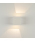 Sopot 8cm Outdoor Up Down Wall Lamp Sandy White LED 3000K IP54 2x3W-4