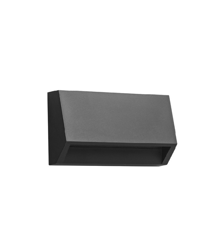 Kubrat Outdoor Flush Wall Lamp Graphite LED 3000K IP54-1
