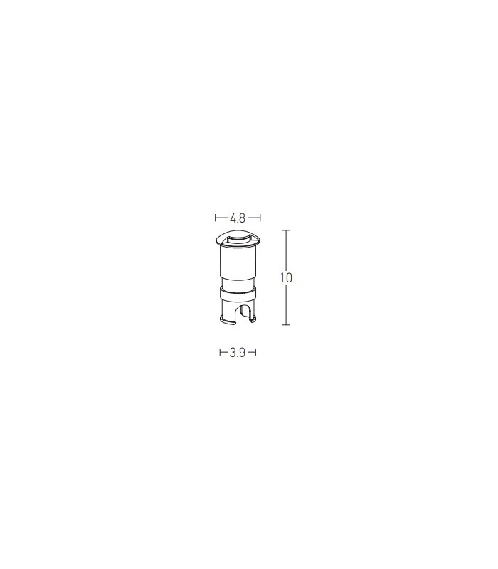 Svoge 1 Direction Outdoor Recessed Ground Light Aluminium LED 3000K IP65-3