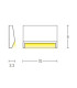 Kubrat Outdoor Flush Wall Lamp Graphite LED 3000K IP54-4