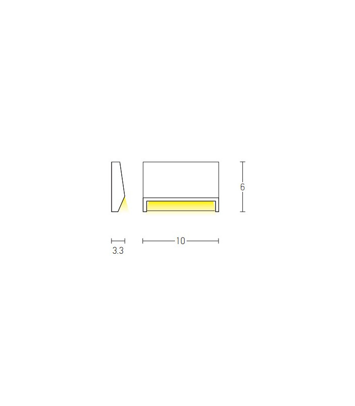 Kubrat Outdoor Flush Wall Lamp Graphite LED 3000K IP54-4